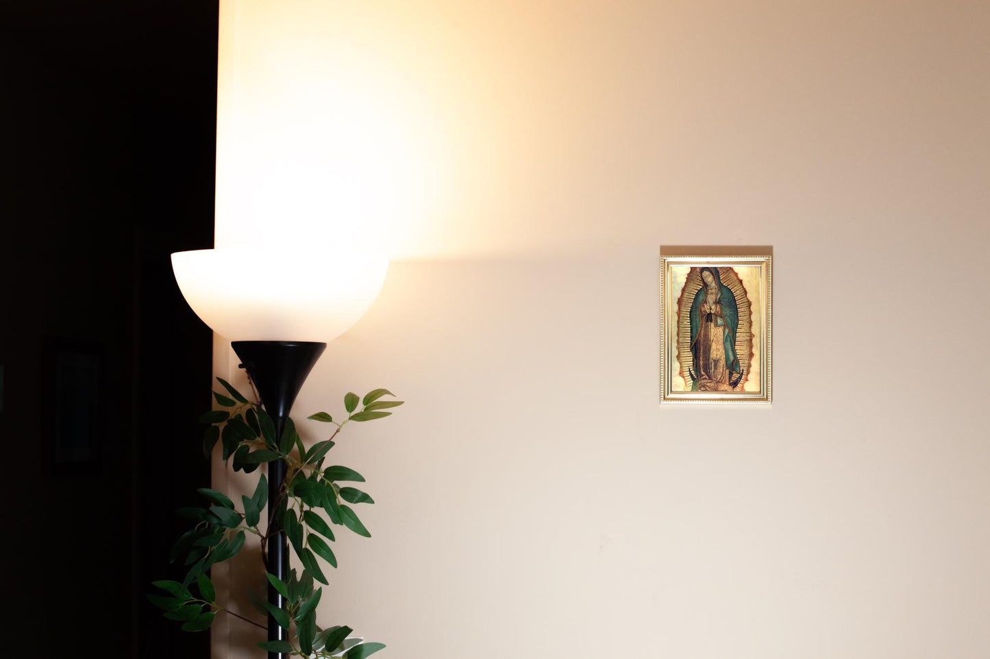 Our Lady of Guadalupe, Tilma, Hand-Framed Original Design—Restored Antique Artwork—Gold Frame, Catholic Wall Art, Home Altar, 5x7 or 8x10