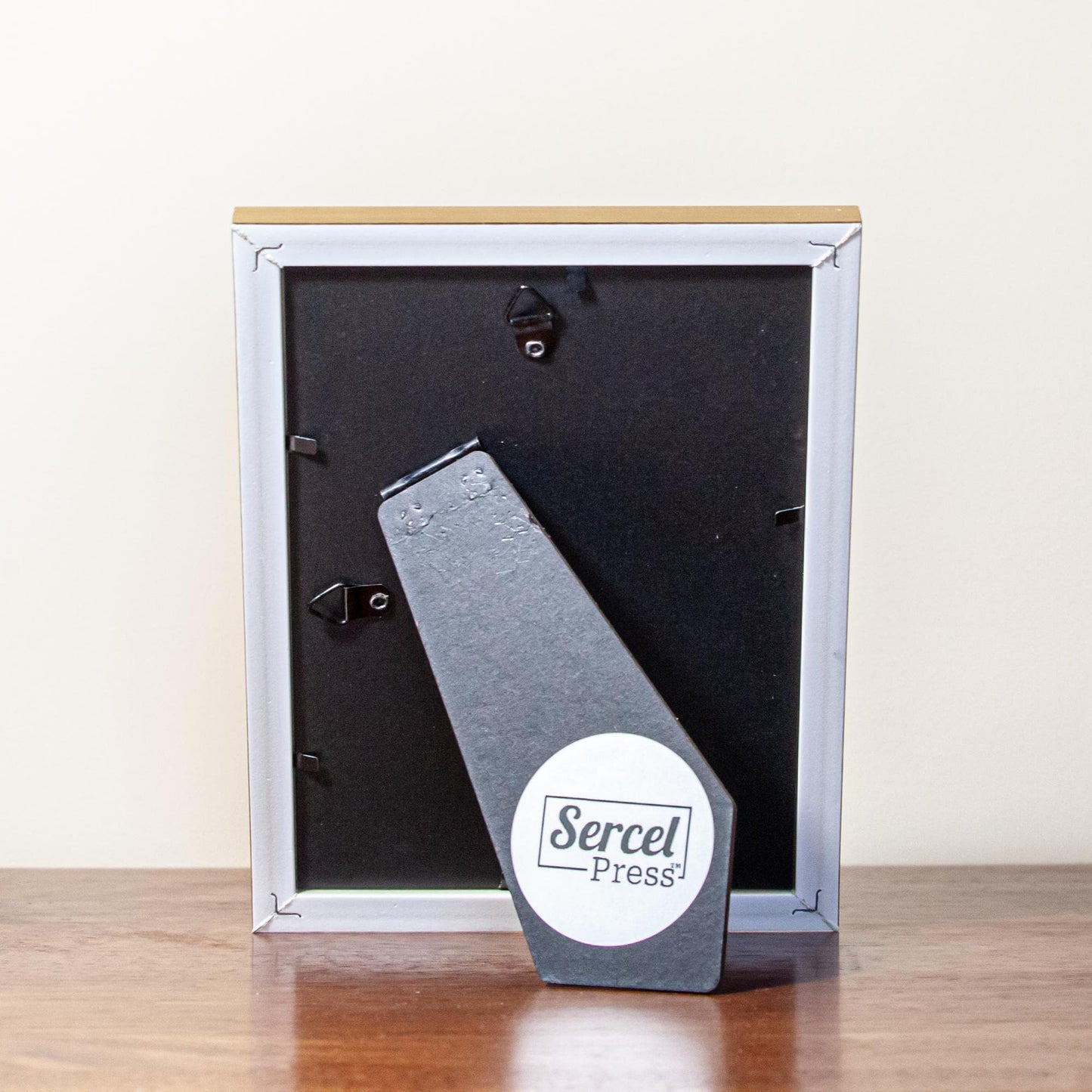 Stations of the Cross, Set of 14 Hand-Framed 5x7 Prints—Original Design with Restored Antique Artwork—Gold Frame