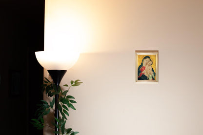 Madonna and Child - Master of the Winking Eyes, Hand-Framed Original Design—Restored Antique Artwork—Gold Frame, Wall Decor, 5x7, 8x10