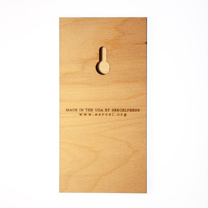 As For Me And My House, We Will Serve The LORD - Joshua, Hand-Colored, Laser-Engraved, Mini Wood Wall Art, Engraved in the USA