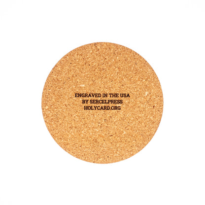 Great Seal of the United States Coaster – Laser Engraved Cork – Patriotic Drink Coaster – Handmade Decor for Office, Kitchen, Desk