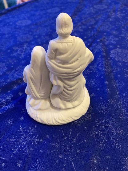Vintage Nativity Statue, Porcelain, 4 inches