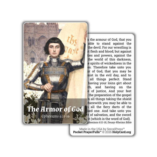 Armor of God Scripture Card – Ephesians 6:11-16 – Bible Verse Wallet Card – Spiritual Warfare – Pocket PrayerFulls™