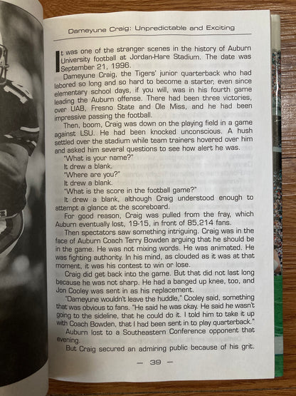 Kick 'Em Big Blue: Memorable Games/Names in Auburn Football: COLLECTIBLE/SIGNED