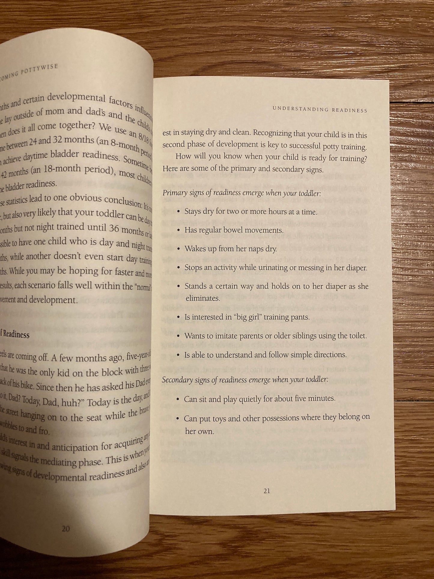 On Becoming Potty Wise for Toddlers: A Developmental Readiness