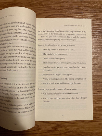 On Becoming Potty Wise for Toddlers: A Developmental Readiness