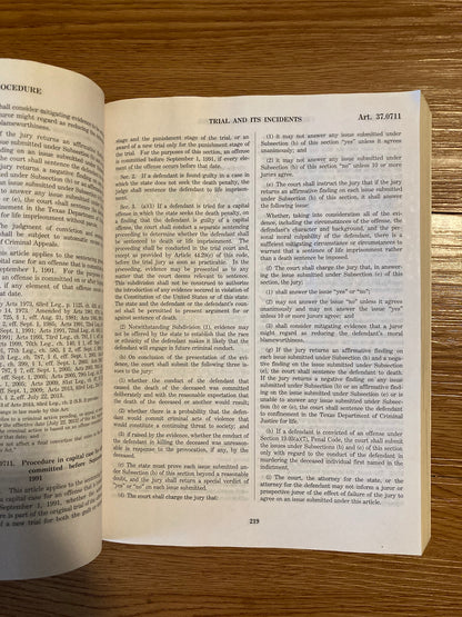 Texas Criminal Procedure-Code and Rules 2014