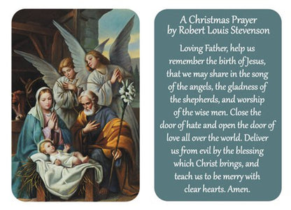 Christmas Wallet Holy Cards & Prayers, Pack of 54