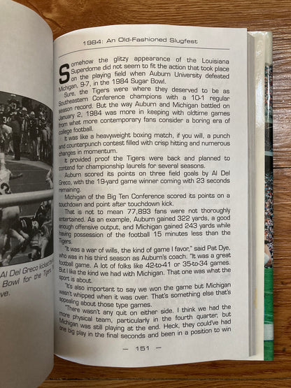 Kick 'Em Big Blue: Memorable Games/Names in Auburn Football: COLLECTIBLE/SIGNED